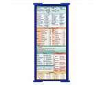 WhiteCoat Clipboard® Trifold - Blue Physical Therapy Edition